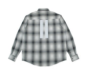D / HILL Black & White "HILLS LOVER AMBIGRAM"Shadowcheck Shirt